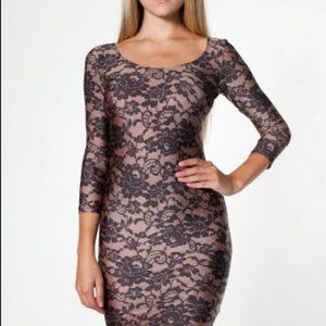 American Apparel Spandex Mini Dress - Lace Pattern XS